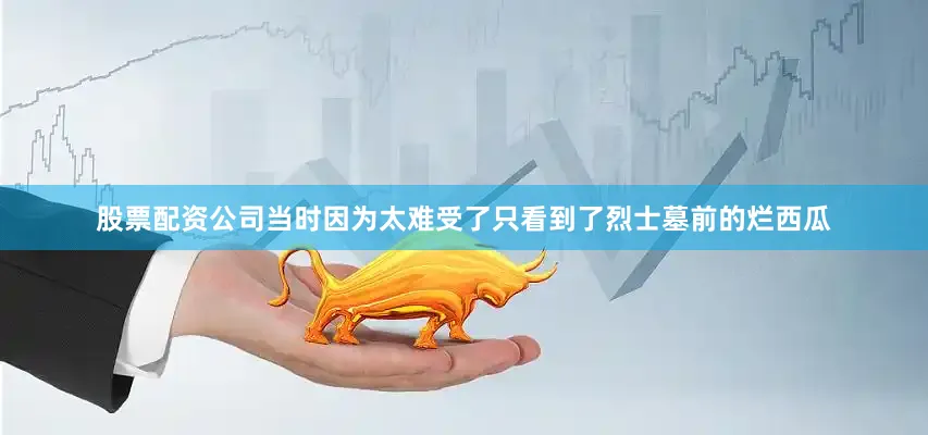 股票配资公司当时因为太难受了只看到了烈士墓前的烂西瓜